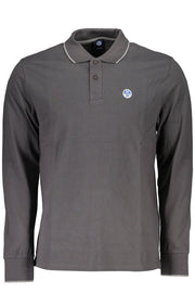 CAMISA POLO NORTH SAILS HOMEM DE MANGA COMPRIDA CINZA