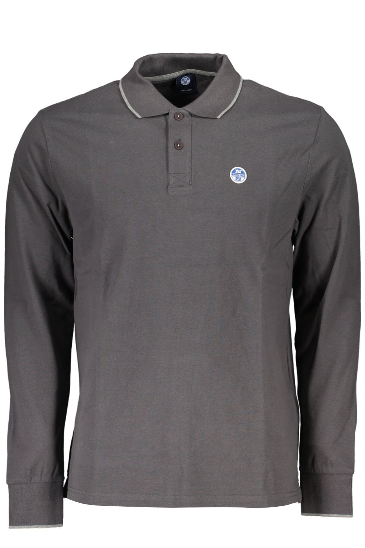CAMISA POLO NORTH SAILS HOMEM DE MANGA COMPRIDA CINZA