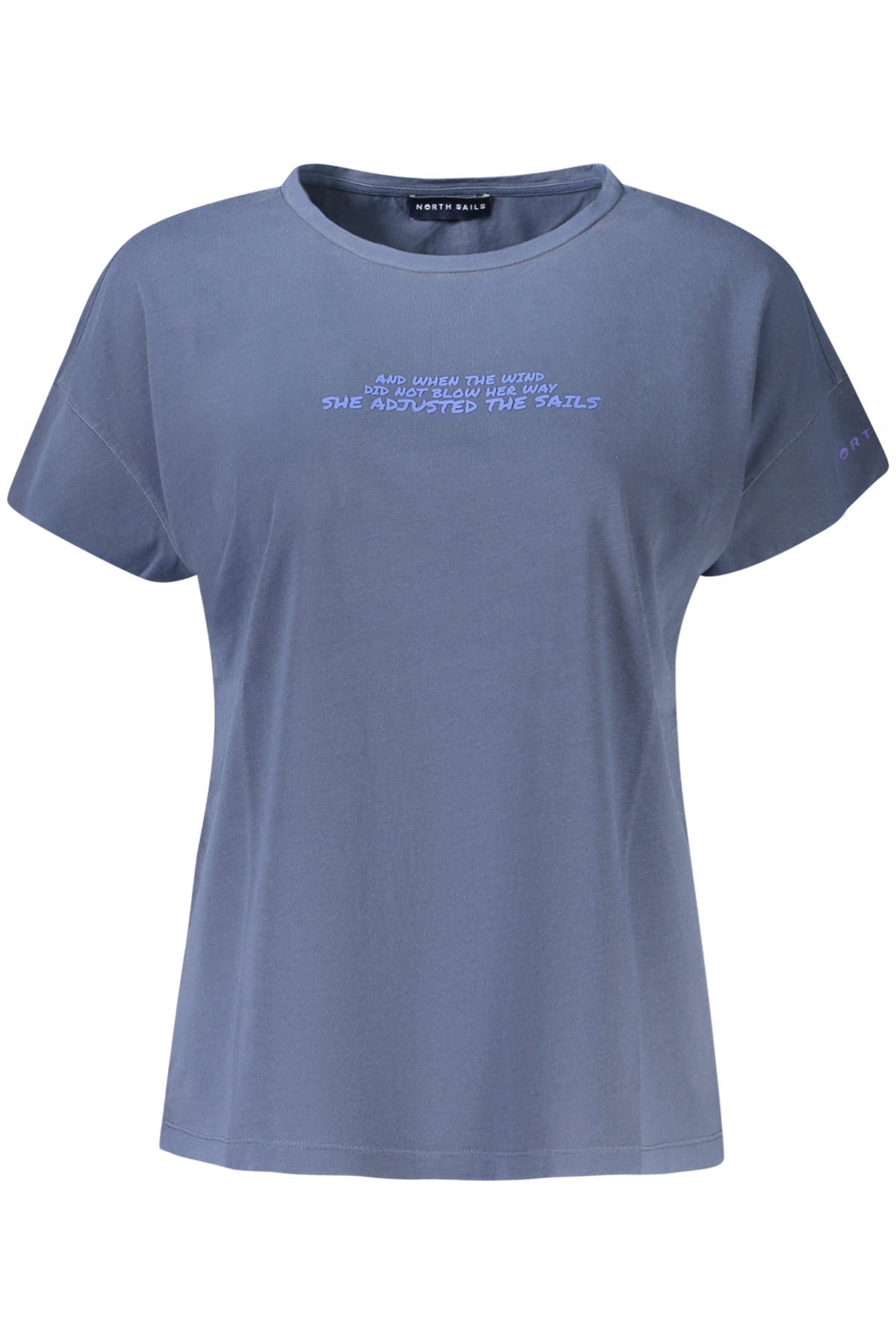 T-SHIRT EM ALGODÃO NORTH SAILS MULHER AZUL