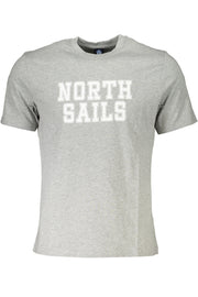 T-SHIRT EM ALGODÃO NORTH SAILS HOMEM CINZENTA