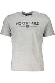 T-SHIRT EM ALGODÃO NORTH SAILS HOMEM CINZENTA