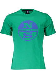 T-SHIRT EM ALGODÃO NORTH SAILS HOMEM VERDE