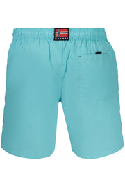 CALÇÕES DE BANHO COM ATACADORES NORWAY 1963 HOMEM AZUL CLARO