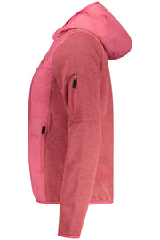 BLUSÃO COM CAPUZ NORWAY 1963 MULHER ROSA