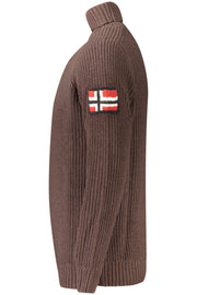 CAMISOLA COM BORDADO NORWAY 1963 HOMEM CASTANHA