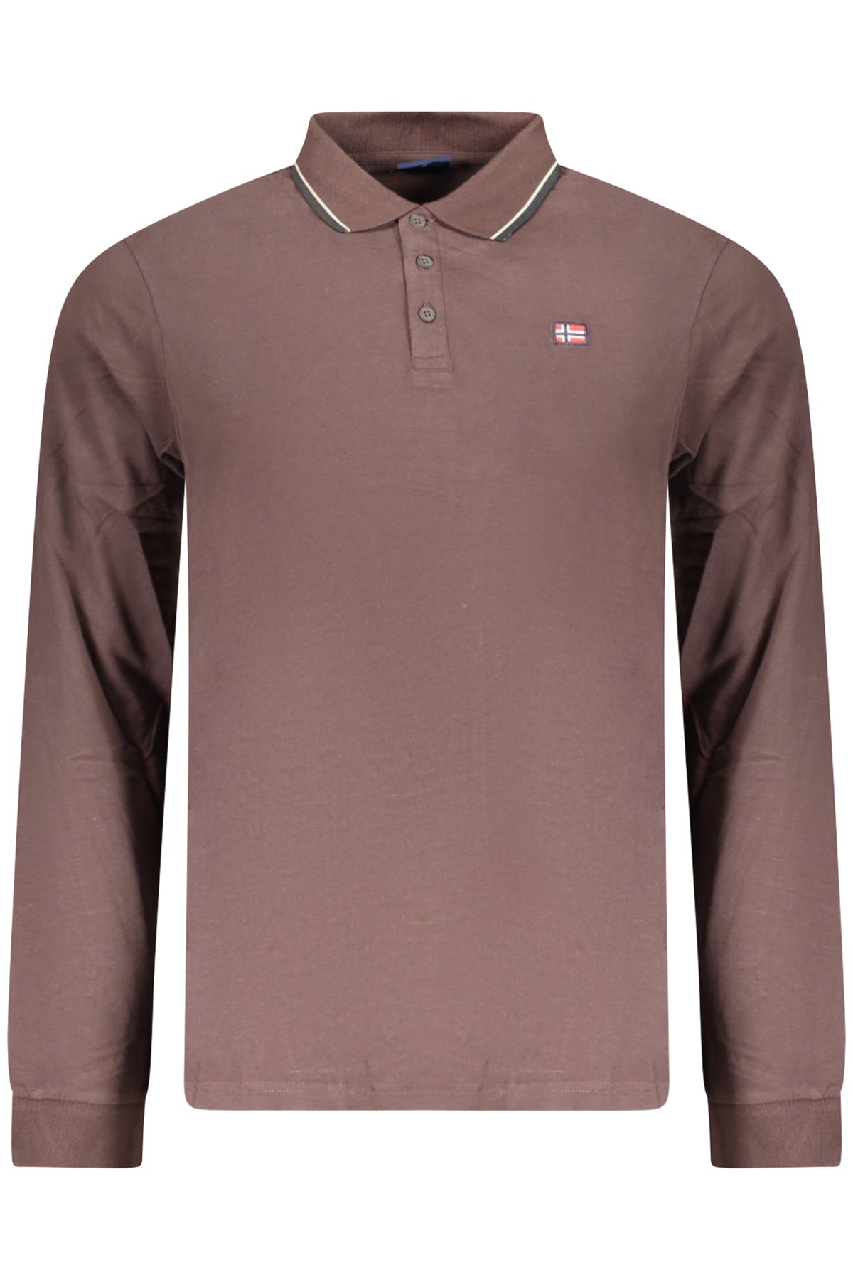POLO EM ALGODÃO NORWAY 1963 HOMEM CASTANHO