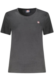 T-SHIRT EM ALGODÃO NORWAY 1963 MULHER PRETA
