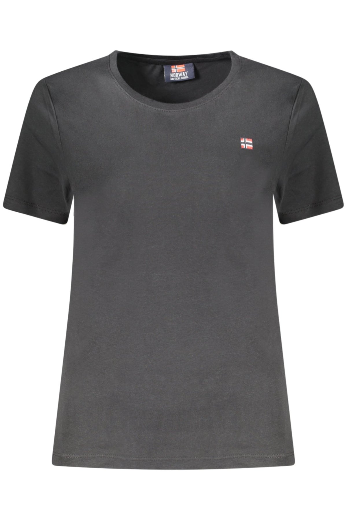 T-SHIRT EM ALGODÃO NORWAY 1963 MULHER PRETA