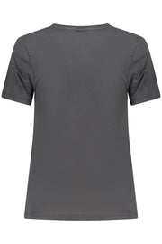 T-SHIRT EM ALGODÃO NORWAY 1963 MULHER PRETA