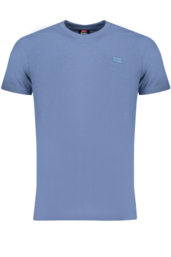 NORUEGA 1963 CAMISETA DE MANGA CURTA MASCULINA AZUL