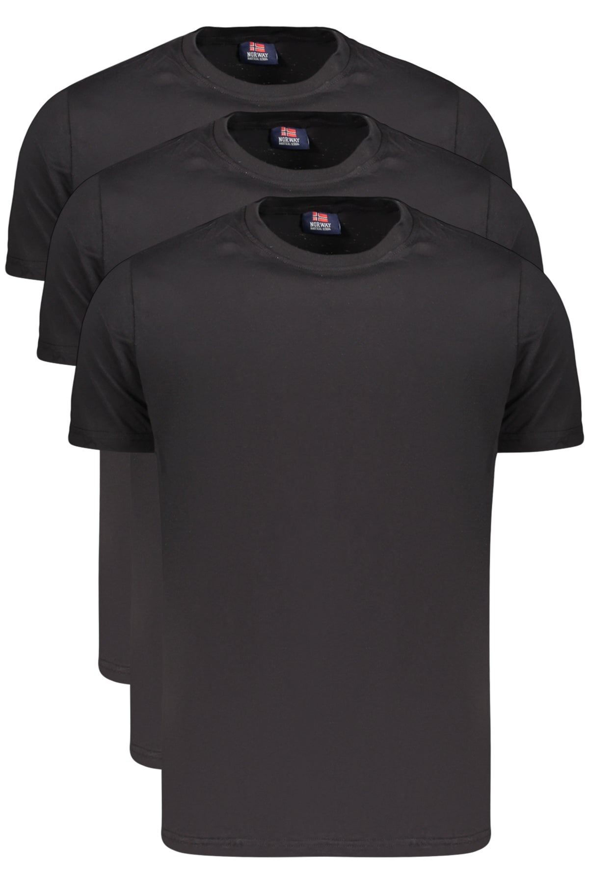 T-SHIRT EM ALGODÃO NORWAY 1963 HOMEM PRETA