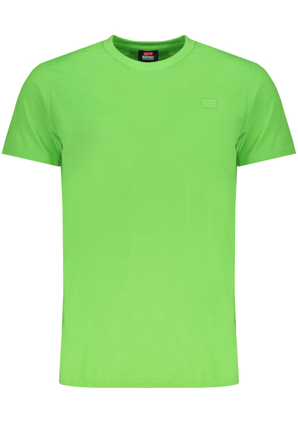 NORUEGA 1963 VERDE MASCULINO MANGA CURTA T-SHIRT