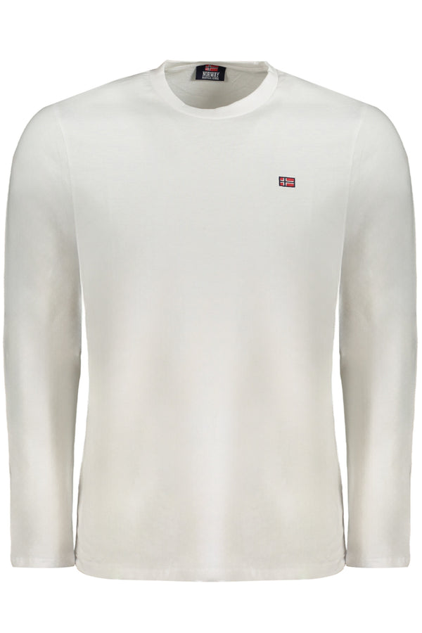 NORUEGA 1963 CAMISETA DE MANGA COMPRIDA MASCULINA BRANCA