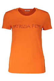 WOMEN'S SHORT SLEEVE T-SHIRT PATRIZIA PEPE ORANGE