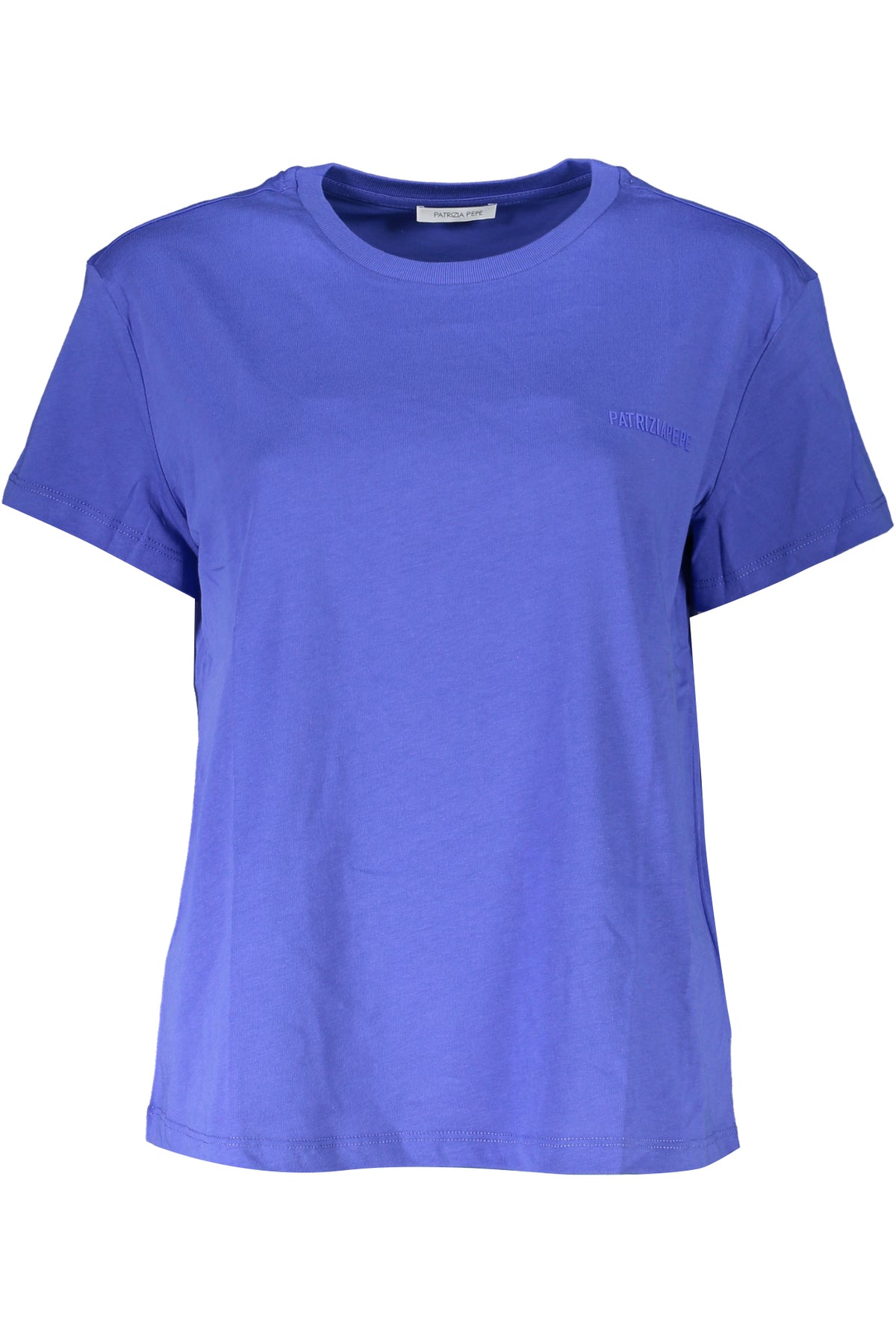 PATRIZIA PEPE Women's Blue Short-Sleeved T-Shirt