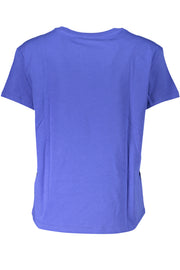 PATRIZIA PEPE Women's Blue Short-Sleeved T-Shirt