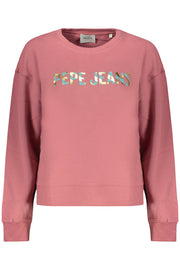 SWEATSHIRT EM ALGODÃO PEPE JEANS MULHER ROSA
