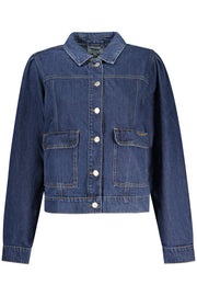 BLUSÃO EM ALGODÃO PEPE JEANS MULHER AZUL