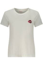 T-SHIRT EM ALGODÃO PEPE JEANS MULHER BRANCA