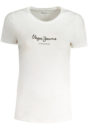 T-SHIRT EM ALGODÃO PEPE JEANS MULHER BRANCA