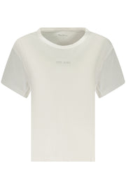 T-SHIRT EM ALGODÃO PEPE JEANS MULHER BRANCA