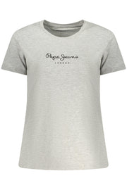 T-SHIRT EM ALGODÃO PEPE JEANS MULHER CINZENTA