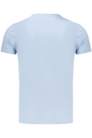 T-SHIRT EM ALGODÃO PEPE JEANS HOMEM AZUL CLARO