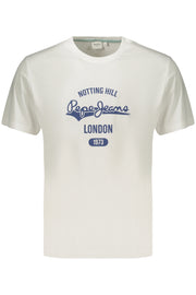 T-SHIRT EM ALGODÃO PEPE JEANS HOMEM BRANCA