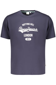 T-SHIRT EM ALGODÃO PEPE JEANS HOMEM AZUL
