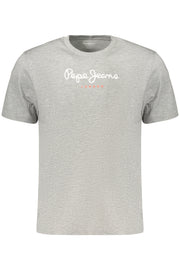 T-SHIRT EM ALGODÃO PEPE JEANS HOMEM CINZENTA