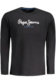 T-SHIRT EM ALGODÃO PEPE JEANS HOMEM PRETA