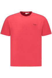 T-SHIRT EM ALGODÃO PEPE JEANS HOMEM VERMELHA
