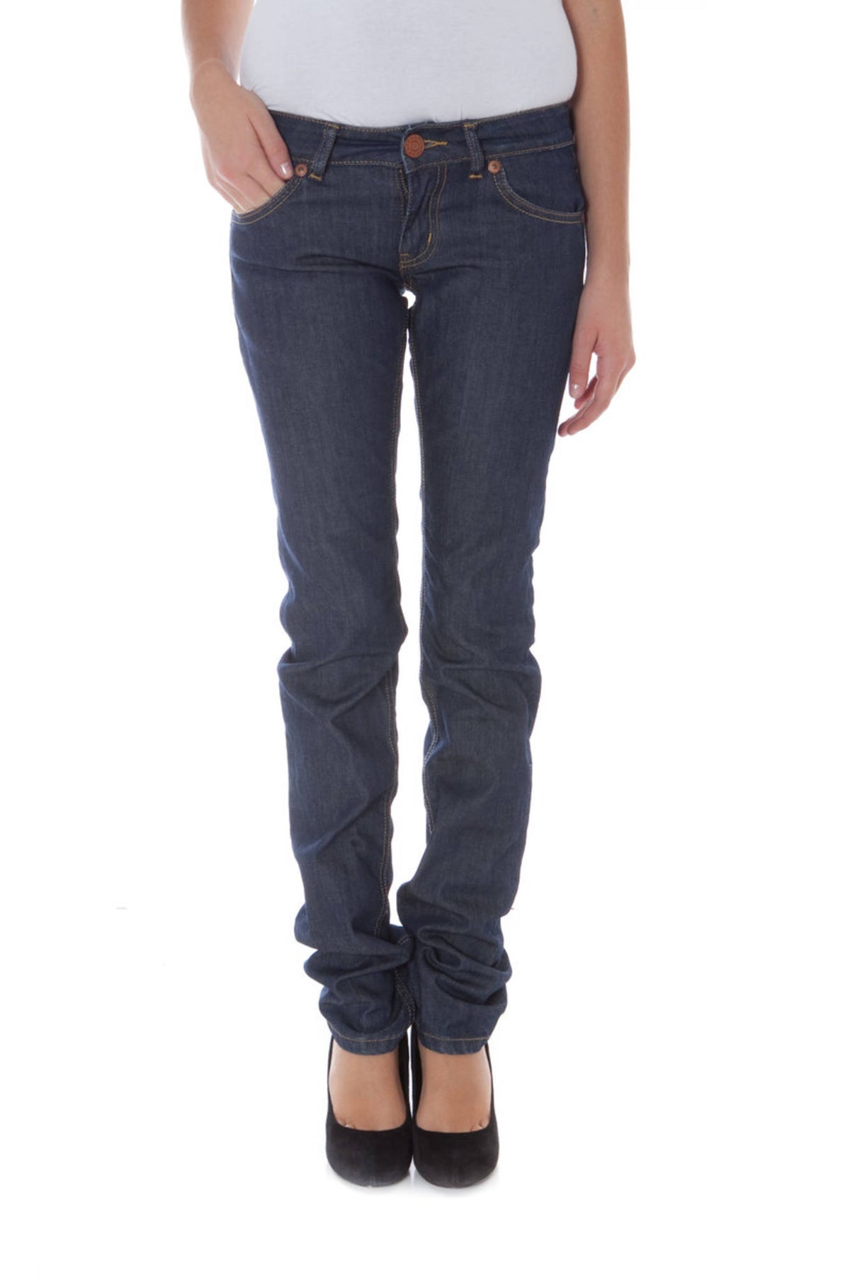 JEANS EM ALGODÃO PHARD MULHER AZUIS
