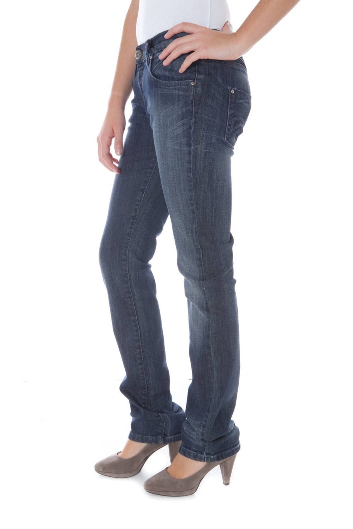 JEANS EM ALGODÃO PHARD MULHER AZUIS