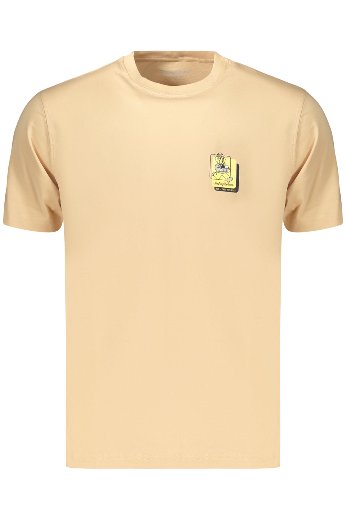 T-SHIRT EM ALGODÃO REFRIGIWEAR HOMEM BEGE