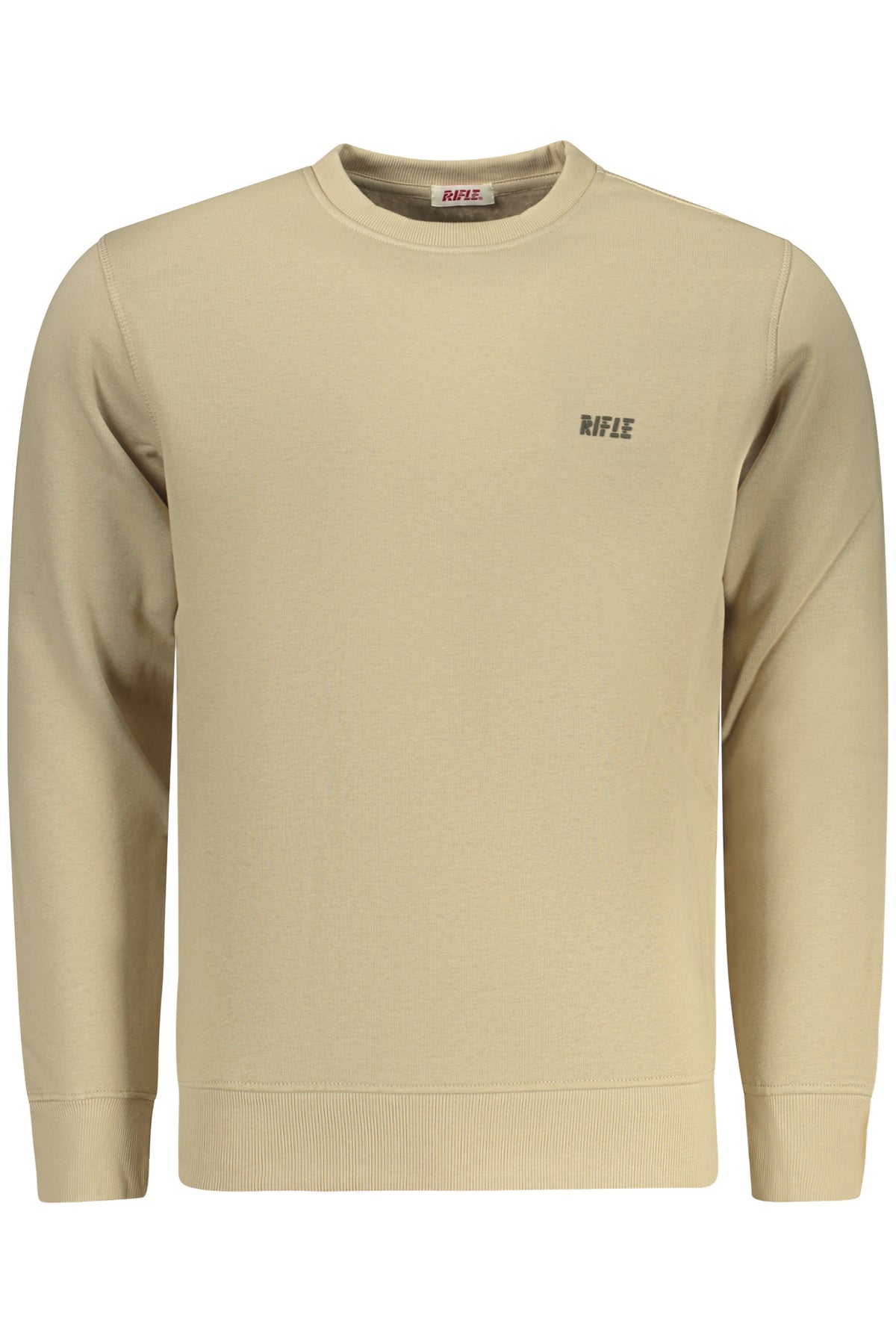 SWEATSHIRT EM ALGODÃO RIFLE HOMEM BEGE