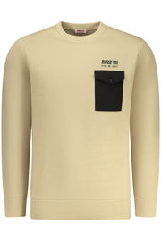 SWEATSHIRT EM ALGODÃO RIFLE HOMEM BEGE
