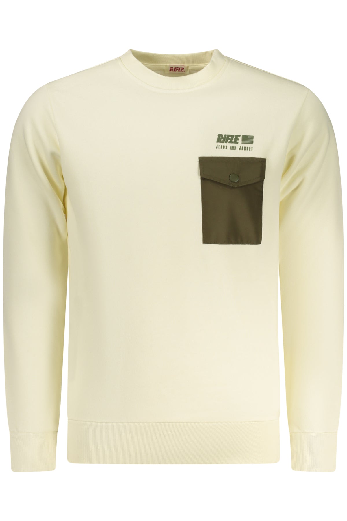 SWEATSHIRT EM ALGODÃO RIFLE HOMEM BRANCA