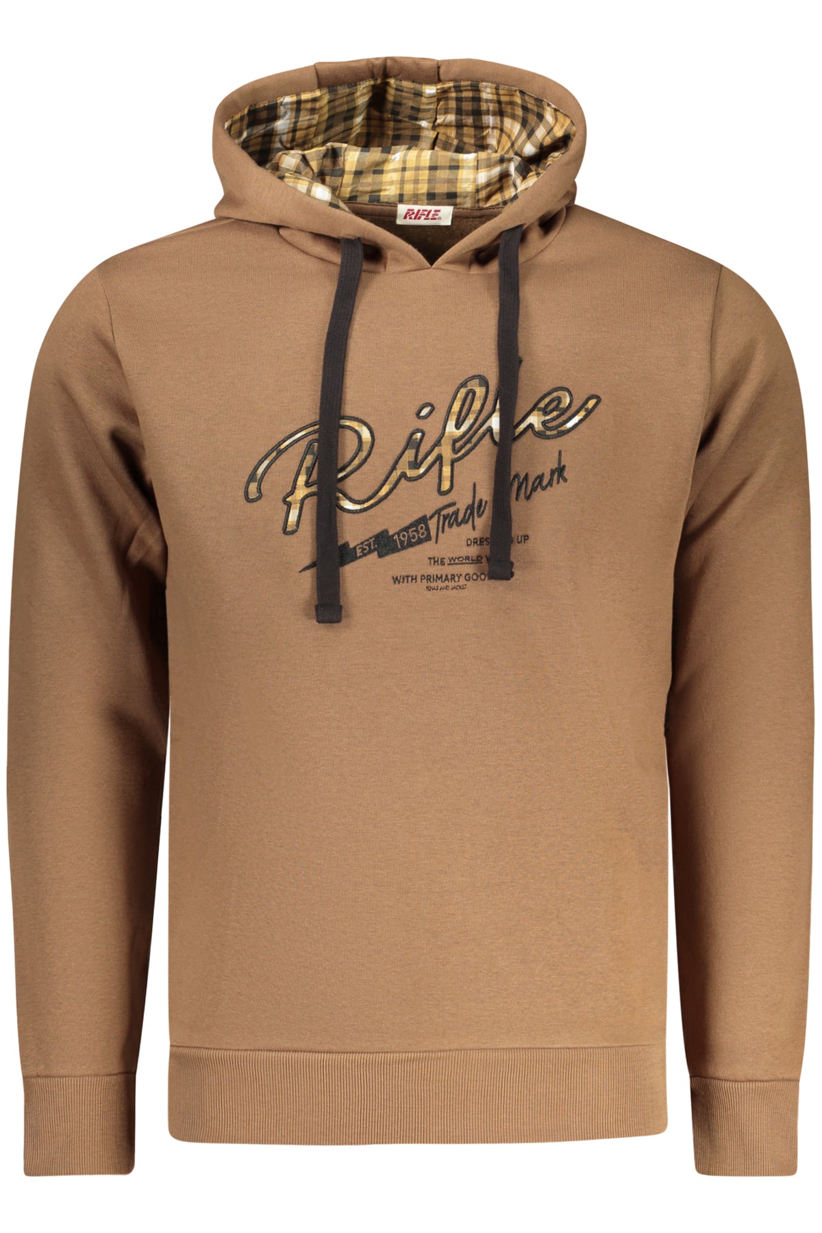 SWEATSHIRT EM ALGODÃO RIFLE HOMEM CASTANHA