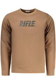 SWEATSHIRT EM ALGODÃO RIFLE HOMEM CASTANHA