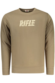 SWEATSHIRT EM ALGODÃO RIFLE HOMEM CASTANHA