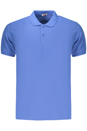 POLO EM ALGODÃO RIFLE HOMEM AZUL