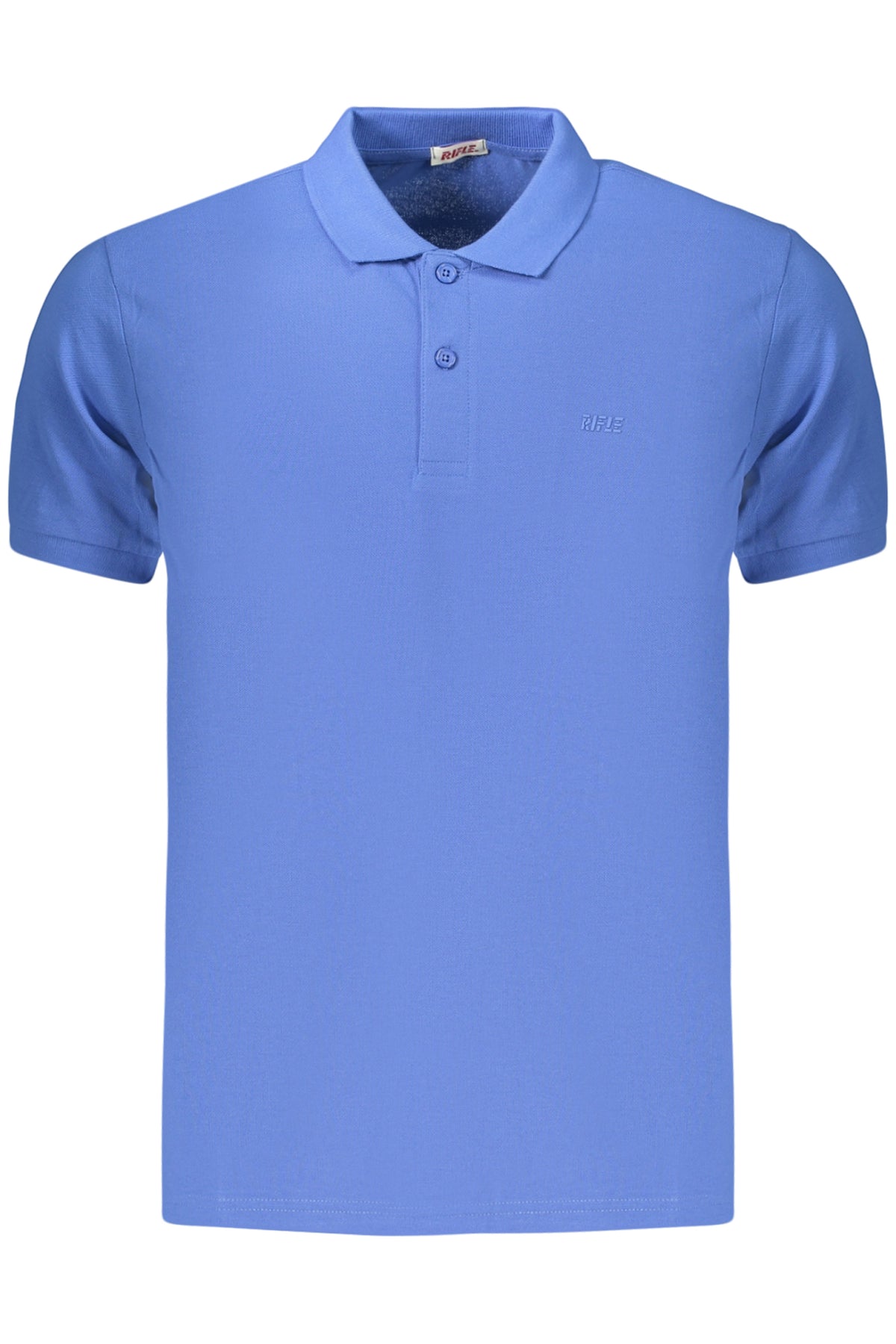 POLO EM ALGODÃO RIFLE HOMEM AZUL