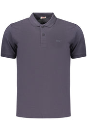 POLO EM ALGODÃO RIFLE HOMEM AZUL