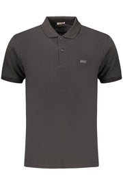 POLO EM ALGODÃO RIFLE HOMEM PRETO
