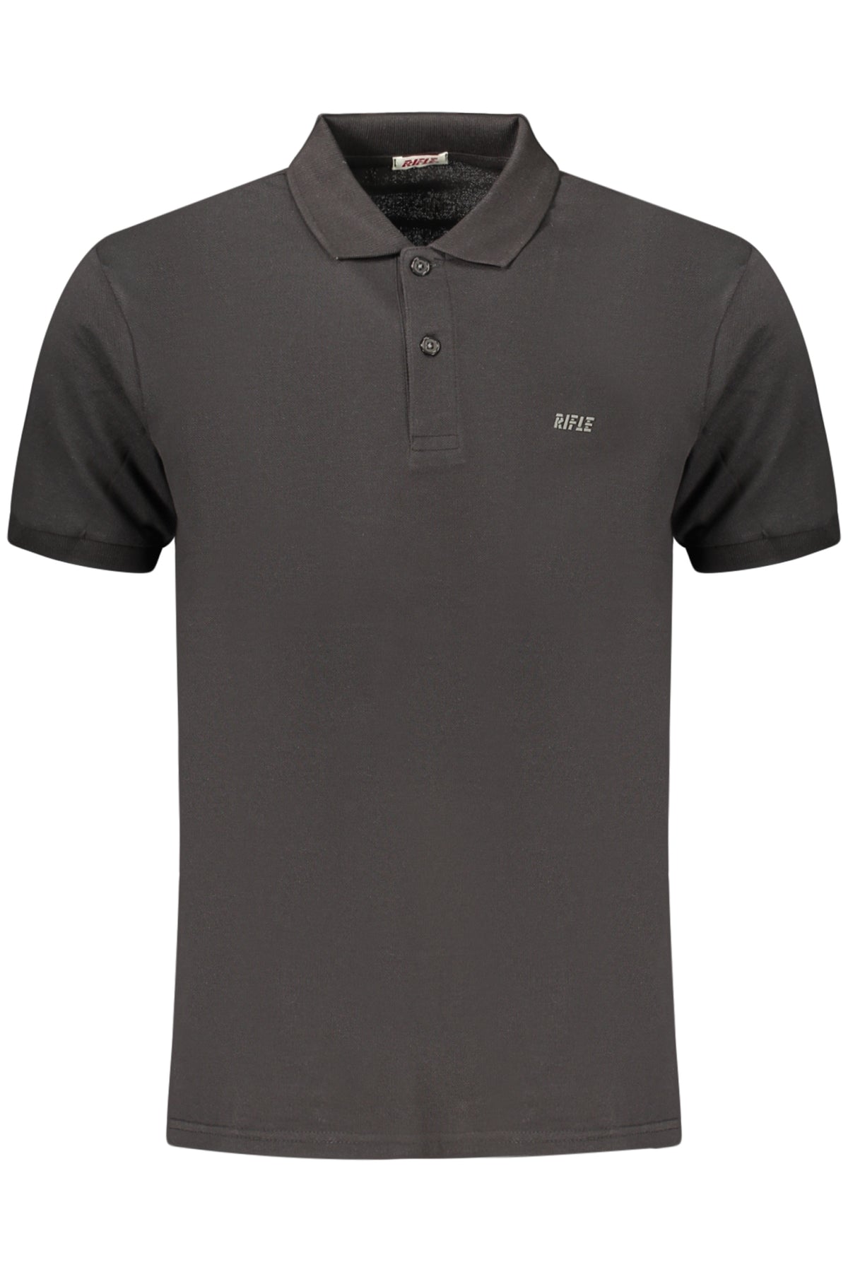 POLO EM ALGODÃO RIFLE HOMEM PRETO