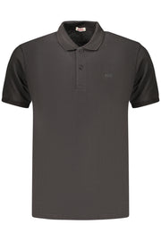 POLO EM ALGODÃO RIFLE HOMEM PRETO