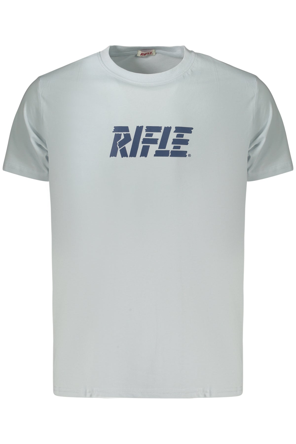 T-SHIRT EM ALGODÃO RIFLE HOMEM AZUL CLARO