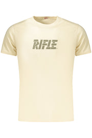 T-SHIRT EM ALGODÃO RIFLE HOMEM BEGE