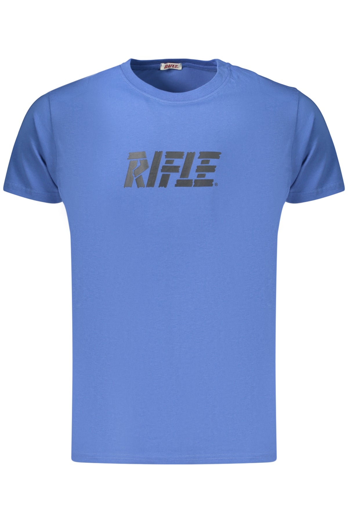 T-SHIRT EM ALGODÃO RIFLE HOMEM AZUL